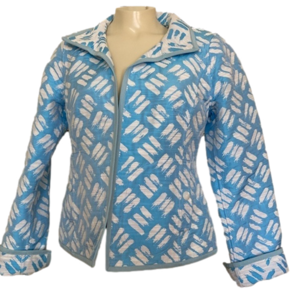 nina McLemore open front blazer . SZ 4 as is .